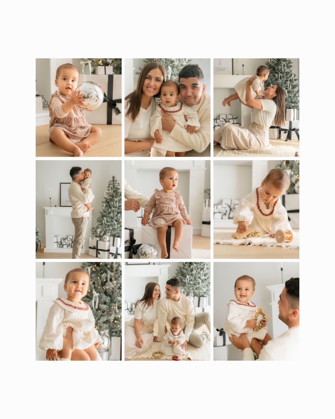 sesion de fotos navideña en familia Valencia