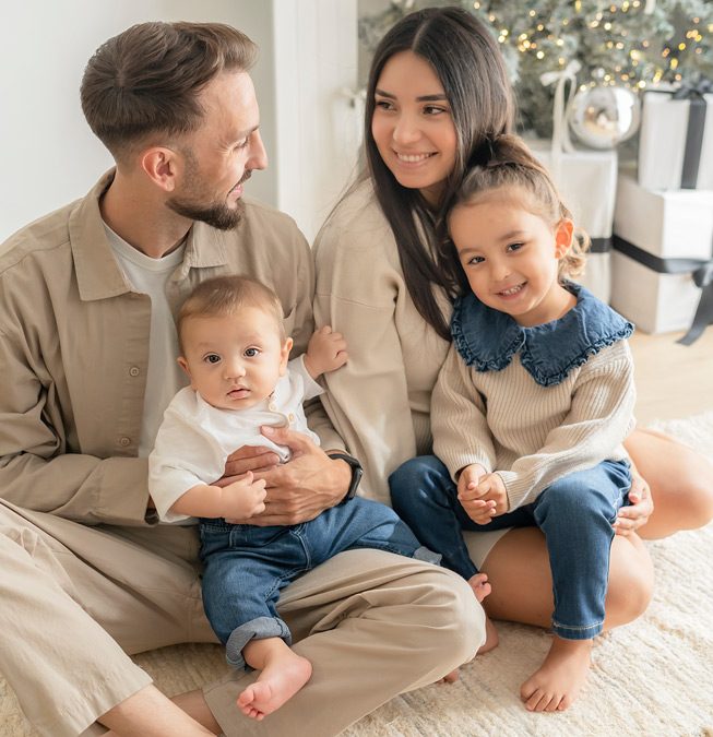 como combinar los outfit familiares en tu sesion de fotos de navidad, fotografia de navidad para niños
